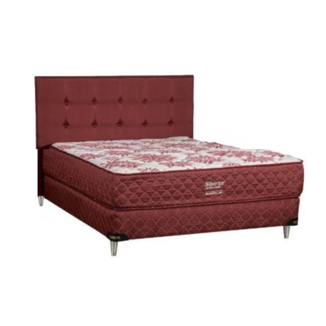 CAMA SOMMIER SUEÑOLAR SUPER SILVER PLUS 140X190