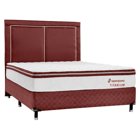 CAMA SOMMIER SUPER SPUMA TITANIUM 160X200