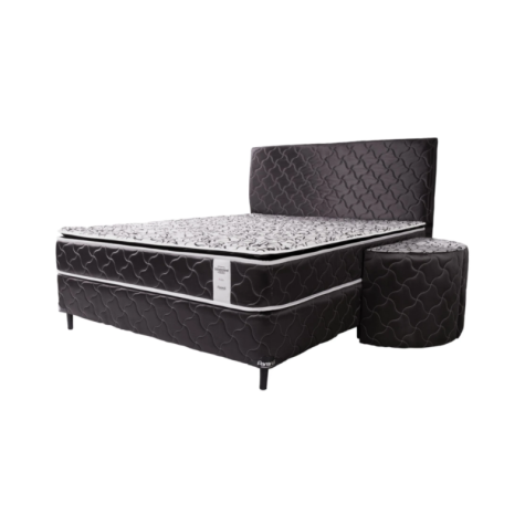 CAMA SOMIER PARANA 140X190 NEO CONV.PILLOW TOP NEGRO