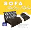 Thumbnail SOFA CAMA MATRIX MALU MARRON GEOMETRICO - INV0